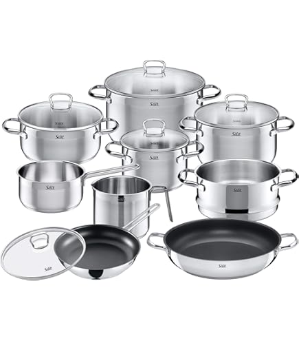 Arbaer Stoofpan 28 cm met deksel – geschikt voor alle warmtebronnen (ook inductie) – Honeycomb-antiaanbaklaag – ovenvast – hittebestendige handgrepen – PFAS-vrij