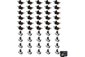 50 st SPDT 3-stifts glidbrytare 2 positioner, miniskjutbrytare SS12D10, 250 V, 3A, SS12F15, 50 V, 0,5A, elektroniska brytare