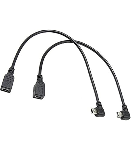 90 Degree Down& Up& Right Left Angled Micro USB 2.... - Grandado - View #4