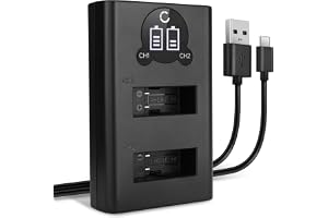 CELLONIC® AHDBT-501 Dual snabbladdare kompatibel med GoPro Hero 5 Black Hero 6 Black Hero 7 Black Hero 7 Silver Hero 7