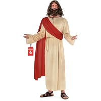 Vollbart & Perücke Set "Prophet" Braun – Kostüm Für Karneval, Hipster Oder Bibelfiguren