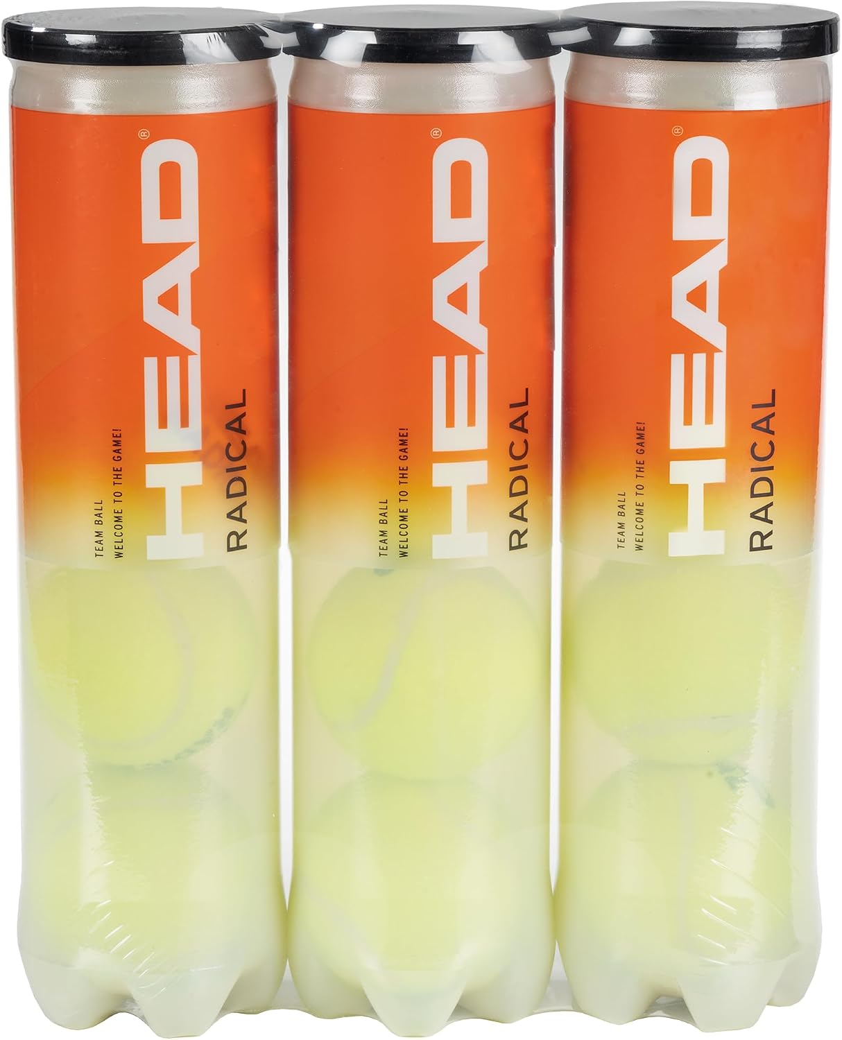 Head Radical Balles de tennis – Boites de 4 balles – Lot de 3
