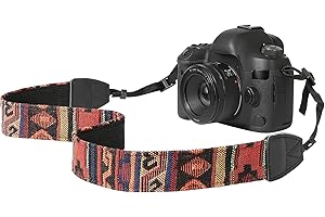 MoKo Tracolla Fotocamere Universali Fuji, Olympus, Panasonic, Pentax, Sony in Cottone Canvas Resistenza 10Kg, Cinturino Regolabile, Cinturino a tracolla per Videocamera