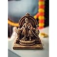 VINAYAK ART STUDIO 4.5 inch Chhatrapati Shivaji Maharaj Statue Copper for Best Gift Idol