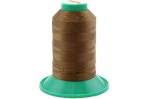 ‎NTS NÄHTECHNIK NTS Nähtechnik 1000m Nähgarn, Ledergarn 60, Farbauswahl, Filament Garn für Leder (Braun)