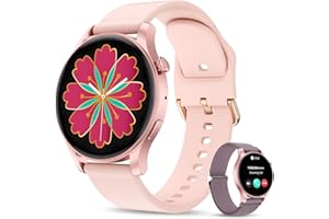 Lilety Fitness Tracker, Fitness Watch with Blood Oxygen, Blood Pressure, 24/7 Heart Rate, Sleep Tracking and Answer/Make Calls, 1.43'' AMOLED Touch Screen Smart Watch for Women Men