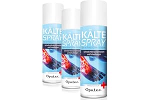 3 x 400ml Oputec Kältespray Eisspray Sport: Erste-Hilfe-Spray bei Sportverletzungen, Schmerzen und Schwellungen (Klassisch) - Medizinisches Kühlspray für jedes Erste-Hilfe-Set