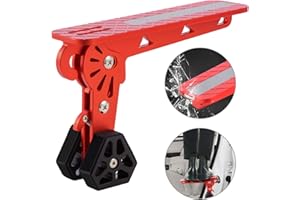 Marchepied de Porte de Voiture, Marchepied Pliable pour Voiture, pédale de crochet de loquet de porte, fonction de marteau de sécurité,Charge maximale 450 LBS Stable,pour Jeep, SUV, RV（rouge）