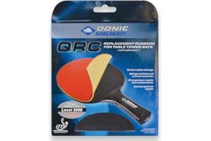 Donic-Schildkröt Revêtement de Remplacement QRC, pour Raquettes de Tennis de Table, Approuvé par l'ITTF