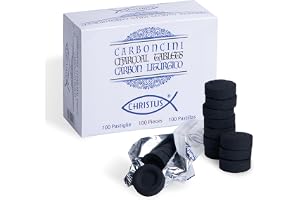 Christus - 40 mm koldioxid för rökelse - kornkol harts och löv - snabb tändning