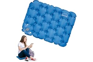 ONTYZZ Coussins Siège Gonflable Coussins de Stade Ultraléger Imperméable Coussin d'air Portable Tapis de Siège Extérieur pour Voyage Camping Bateaux Concerts Randonnée Pédestre Chaise de Bureau Avion