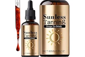 ‎GAHWA Bräunungstropfen Zum Trinken, Sunless Tanning Drops To Drink, Natürliche Tanning Drops Trinken, Selbstbräuner Für Körper Und Gesicht, Ohne Sonnenschäden, Schnelle Bräunung (1 PCS)