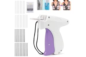DNGH Speedy Quick Clothing Fixer - Dispositivo di fissaggio rapido per vestiti Micro Stitch Gun per vestiti, mini pistola per seghetto alternativo, fissatore rapido per vestiti con 5 aghi, 1000 aghi in