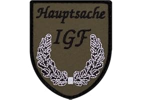 ‎CAFÉ VIERECK Café Viereck ® Bundeswehr IGF Fun Patch Gestickt mit Klett – 6,5 x 8 cm