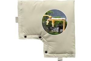 Kingsea Housse de robinet d'extérieur pour l'hiver, protection confortable pour robinet de jardin, 7 couches, étanche, triple protection, protection contre le gel du robinet extérieur