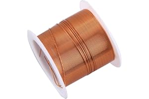 SKYPRO 0.5mmx10m Coil Magnet Wire Enameled Copper Wire Enameled Magnet Winding Wire 1 Spool Coil Natural Temperature Rating Widely Used for Transformers Inductors