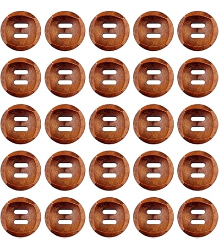 Boutons Toggles 20mm Bos Marron Bouton De Couture - Lot De 10