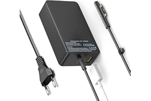 Surface Ladekabel 65W Microsoft Surface Ladekabel Laptop Ladegerät für Surface Pro 11/10/9/8/7/7+/6/5/4/3/X,Surface Book 3/2/1 Surface Laptop 7/6/5/4/3/2, Surface Go 4/3/2, Surface Netzteil mit USB