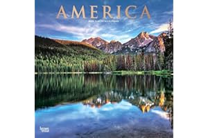 America | 2024 12 x 24 Inch Monthly Square Wall Calendar | Foil Stamped Cover | BrownTrout | USA United States Scenic Nature