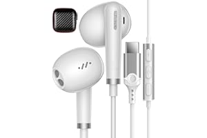 IMANGOO Słuchawki USB C do iPhone'a 15 Samsung A54 A55 A34 A35 S23 FE Ultra S24, słuchawki douszne USB typu C z mikrofonem i regulacją głośności dla Mi 13T Pro Pixel 6a 7a Pro Oneplus 12