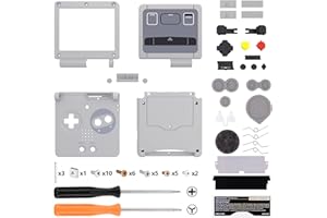 eXtremeRate Full Gehäuse für gameboy Advance SP,IPS Ready Upgraded Hülle & Taste Case Cover Shell Abdeckung Buttons für gba SP IPS&Standard LCD(Ohne Konsole&Platine)-Klassik SNES EU Stil