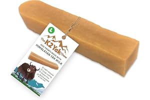 THE K2 YAK CHEW K2 Yak Chews Original Himalayan Dog Treat – Natural Yak Milk Chew, Extra Long Lasting Dental Stick for Large Dogs & Strong Chewers, Vegetarian, Gluten & Grain Free (100–120g, Pack of 1)
