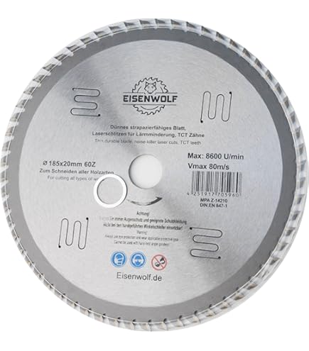 Saxton TCT18540T20B TCT Circular Saw Blade 185mm X 40 Teeth X 20mm Bore 16mm Ring | At B&Q - View #4