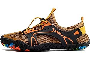Kauson Sandalias Deportivas Trekking Hombres Verano Antideslizante Pescador Playa Zapatos Casuales Transpirable Zapatilla de Senderismo Deportes Montaña y Asfalto Zapatos para Correr Malla
