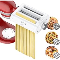 Accessoire Hachoir à Viande Pour KitchenAid - 3 Cornets à Saucisse, 4 Disques, Presse à Hamburger, En Alliage Alu - 6