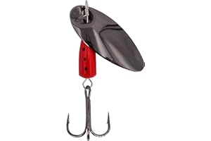 FISHN Black Spinner 14.5gr, 4.8cm - Le Spinner Ultime pour la pêche au brochet, Saumon, Sandre, Truite, Perche