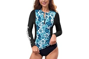 BesserBay Women Long Sleeve 1/4 Zip UPF 50+ Sun Protection Rash Vest S-XXL