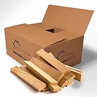 30kg Anzündholz Anfeuerholz Anmachholz Brennholz Kaminholz Ofenholz Smoker Grill BBQ Trocken Ofenfertig Fichte/Kiefer…