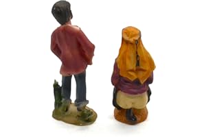 BETTER WITH FRIENDS 2 X UNIT FIGURA CAGANER RESINA Y meando el hombre que hace orinando. belén oculto de 10.5cm. el hombre que hace caca. estatuilla cagando. escena de natividad, figuras, jesús. 3 reyes. pastor medndo