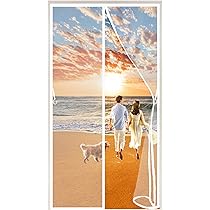 Moustiquaire Magnétique Pour Porte 190 X 225 Cm Moustiquaire Aimantée Fenetre Sans Perçage Rideau De Porte Pour Portes Balcon Terrasse Couloirs Exterieur Porte, Noir