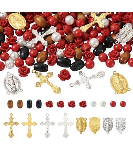 20 Pièces Vierge Marie Spacer Perles Émail Religieux Lâche Perles