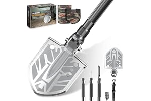 ‎SAHARA SAILOR Sahara Sailor Klappspaten, 23 in 1 Multifunktional Camping Gadgets, Solide Gemacht, Schaufel von 3 Längen Kombinationen, 180-Grad-Faltung, Survival Ausrüstung für Überleben/Garten/Camping