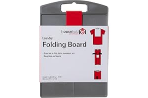 Household Essentials 195 Shirt Folding Board for Laundry | Folds T-Shirts, Polos and Dress Shirts, Black