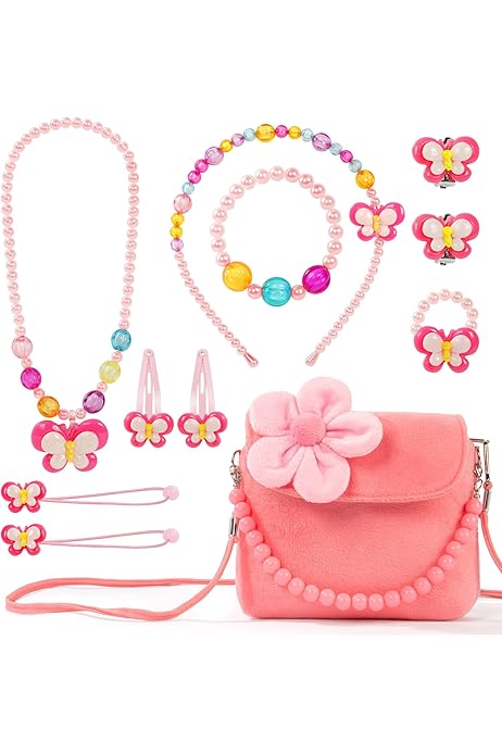 Borsetta Gioielli Accessori Set Regalo Unicorno Per Bambine - Borsetta