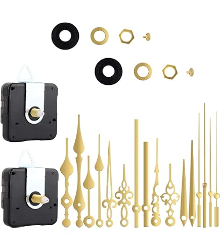Gadpiparty Kit Mécanisme D'Horloge Inversée DIY - Moteur Silencieux Plastique Et Fer Avec Aiguilles Pour Créer Votre Horloge Murale Unique