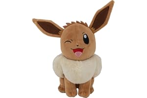 Pokémon Peluche Évoli Peluche Douce de 20 cm avec des détails Authentiques