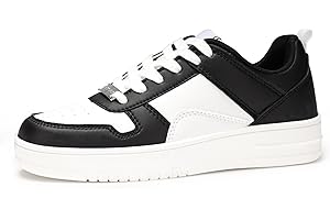 LUCKY STEP Sneakers Moda Donna Scarpe da Tennis Bianche Basse in Pelle con Pietre Luccicanti