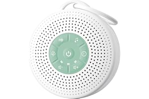 GMEKA White Noise Machine Baby, Portable White Noise Machine for Adults with 2000mAh Battery, Rain Sound Machine with 21 Soothing Sounds, Sound Therapy with Timer and Volume Adjustment for Sleeping Nursery