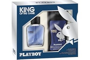 PlayBoy Confezione Regalo Uomo King Of The Game Profumo Eau De Toilette Spray 60ml e Gel Doccia Shampoo 2in1 250 ml