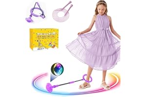 Q-WOOFF Jumping Ball and Skipping Rope,para juguetes al aire libre para niños de 5 a 12 años, regalos para niñas de 5 a 12 años, regalos para niños, ejercicio, juegos de saltar