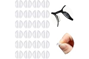FRIENDA Air Bag Nosepads Adhesive Eyeglass Nose Pads Anti-Slip Nose Pads Comfortable Air Chamber Nose Pads 3.5 mm/ 0.4 inch Thickness for Full Frame Eyeglasses Sunglasses (24 Pairs)