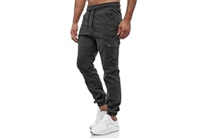 Tazzio Men's Cargo Trousers Jogger Chino Regular Fit Jeans 16610