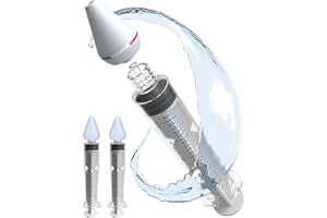 INTALYS Siringa per Lavaggio Nasale Bambini e Adulti, Kit Pulizia Naso Made in Italy con Oliva Anatomica Morbida e Siringa per Soluzione Fisiologica (2 Olive, 2 Siringhe)
