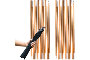 TRIWONDER Tent Poles Replacement Set of 2 Aluminium Alloy Camping Poles Adjustable Tent Support Rod Kit for Hiking Picnic