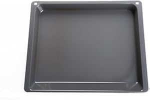 VON DER MMSB GMBH BSH Bosch Siemens Neff Fettpfanne, Universalpfanne, Backblech emailliert grau 45,5cm x 37,5cm x 3,9cm Nr.: 17001433