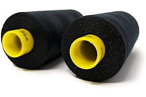KNORR PRANDELL Gütermann GmbH Gutermann Mara 120 Allzweck-Nähgarn 2er-Set, Polyester, 1000 m Nähmaschinengarn, UV-beständig, Schwarz, 2